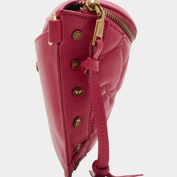 Betsy Johnson Stud Sling Waist/Shoulder Bag PINK! New with Tags - Picture 3 of 3